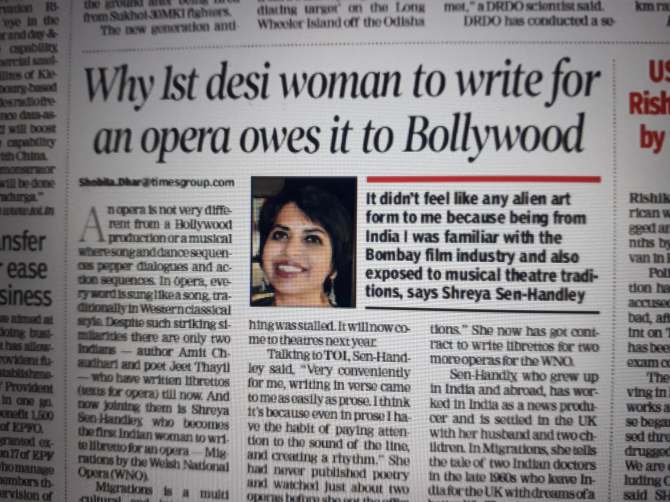 In world’s largest English language newspaper Times of India this&nbsp;month…