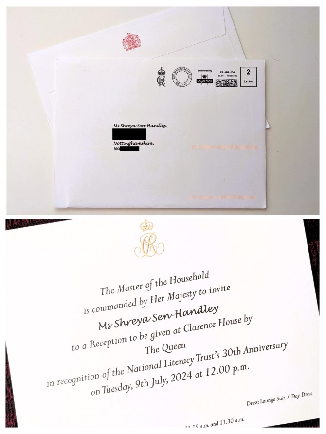 Shreya invited to meet Queen Camilla in recognition of her work in encouraging literacy in&nbsp;Britain